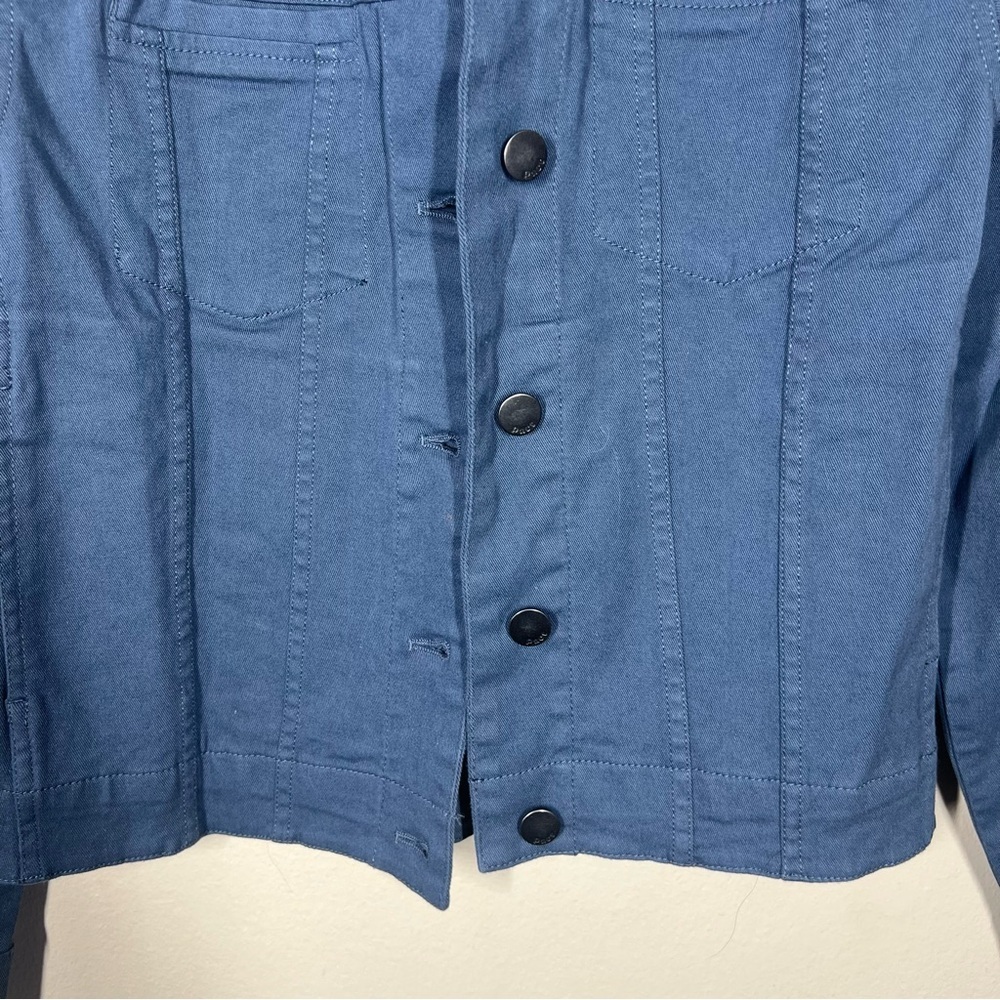 Pact Womens Twill Shadow Blue Organic Cotton Denim Jacket Size XS Casual - Picture 4 of 11